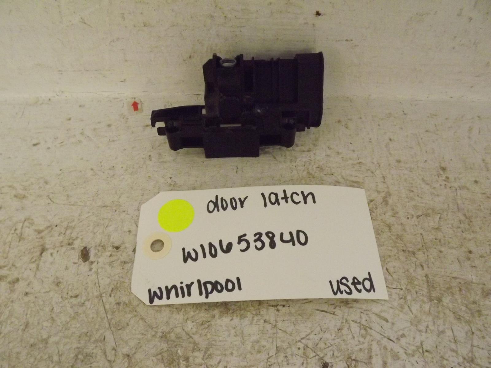 Whirlpool Dishwasher W10653840 Door Latch Used Whirlpool Dishwasher W10653840 Door Latch Used